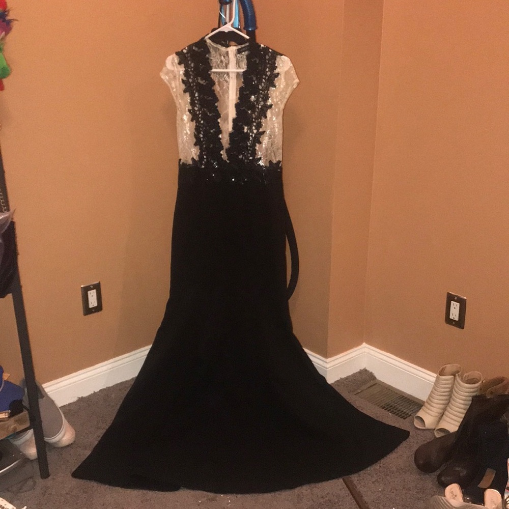 Marciano Black and White Maxi Dress